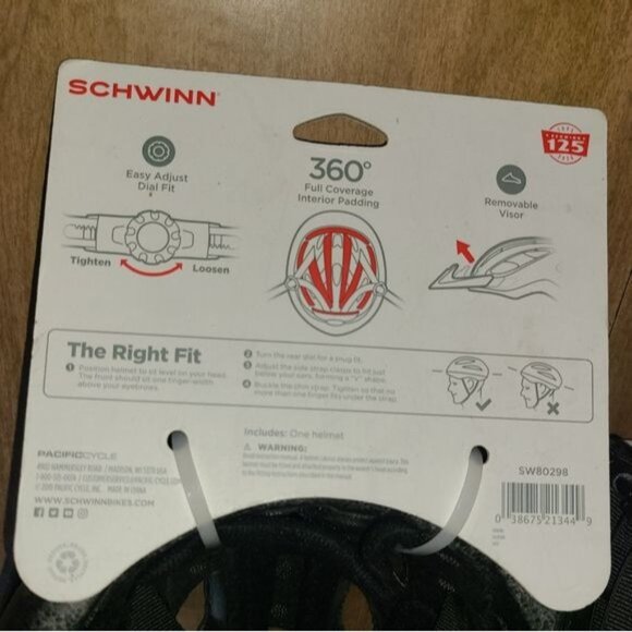Schwinn Thrasher Youth Bicycle Helmet Ages 8-14 Brand New! Dial Fit, Visor Remov - Picture 9 of 10